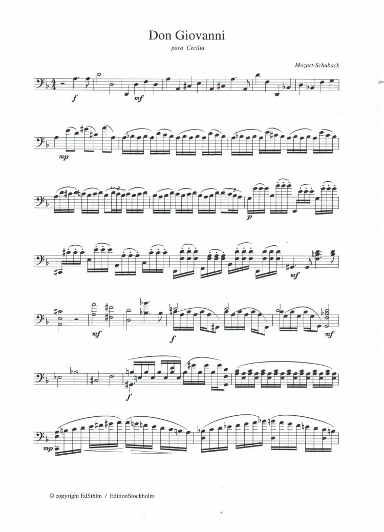 6 pages From Mozarts Don Giovani , Last Scen  La Szena