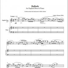 Ballade f. cor anglais & piano