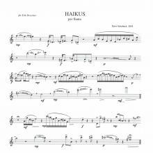 Haikus for Glissando flute